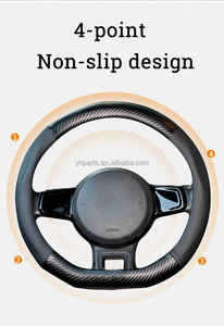 Funda Universal para Volante de Coche, de Fibra de Carbono y Cuero, Antideslizante, Elegante y Moderna, Accesorios para Coche - Product Image 4
