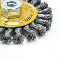 Brosse à fil en acier inoxydable torsadée pour polissage industriel Sali M10 M14, brosse à coupe pour perceuse, épaisseur 0,35/0,5/0,8 mm, sans fil, électrique