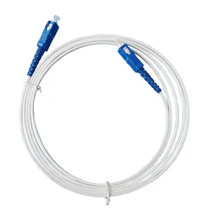 Factory Supply FTTH White Black Jacket Indoor White Sc-sc Patch Cord