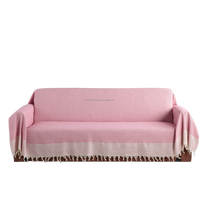 Housses de canapé deux places classiques 100 % coton teint uni, protection anti-déchirures, fabriquées en Turquie, haute qualité, en stock, lavables, différentes tailles