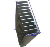 Plaque de refroidissement à eau en alliage d'aluminium avec caloduc, radiateur de 160 mm avec base en cuivre, services de cintrage, découpe et soudage