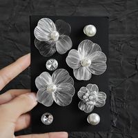 Breloque florale pour sabot, style vintage de luxe léger, accessoires DIY, été/automne, style Croc, perle et strass détachables