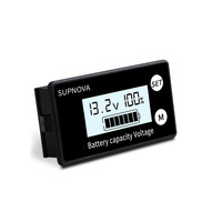 Compteur d'électricité numérique LCD, moniteur de batterie au lithium LiFePO4, testeur de tension, jauge pour voiture et moto