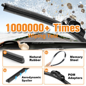 ใบปัดน้ำฝนรถยนต์แบบไร้โครงซิลิโคนอ่อนนุ่ม รุ่นยู/เจ ที่กำลังเป็นที่นิยมในปี 2025 อะไหล่รถยนต์ - Product Image 2