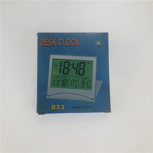 Digital Perpetual Calendar Clock With Thermometer And Alarm Travel Folding Electronic Clock With Light Multifunctional Display - Product Image 2