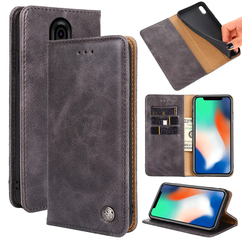 Wallet With Card Holders Phone Case for LG Velvet V60 V50 V30 Stylo K61 K52 K51 K50 K42 Flip Leather Phone Shell Back Cover