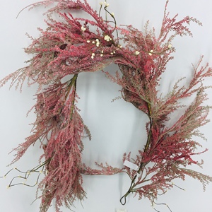 بيع بالجملة Pampas اصطناعية أرجواني أبيض وردي أصفر أخضر أحمر رخيصة حفل زفاف شنقا قطرة - Product Image 4