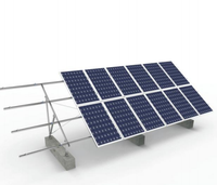 Structure de montage solaire au sol en acier galvanisé en forme de U, certifiée CE ISO, support de fixation photovoltaïque réglable, taille personnalisée