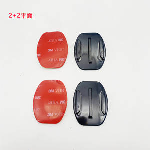 Base Curva/Plana con Adhesivo 3M para Accesorios GoPro 10, Base de Montaje para Casco DJI con Adhesivo 3M, Hecha de Plástico y PC - Product Image 5