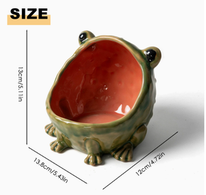 Frog Shape Key Holder Ceramic Key Bowl Creative Home Decoration for Entryway <b>Desk</b> Creative gifts - Product Image 6