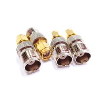 Connecteur d'adaptateur RF Prise mâle SMA vers prise femelle TNC Adaptateur 50Ohm Type droit