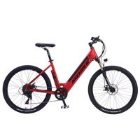 Bicicleta eléctrica de 500W para mujer, bicicleta eléctrica de ciudad eléctrica con batería extraíble de 48V en China, elegante bicicleta eléctrica Cruiser de 26"