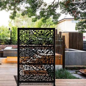 Paneles de Cerca Decorativos de Acero Corten, Estilo Art Deco Moderno, Personalizados, Cortados con Láser, para Jardín Interior, Privacidad Exterior, Separador de Ambientes - Product Image 5