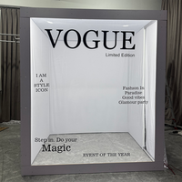 Livraison gratuite en 48h, boîte photo Vogue, selfie vidéo, accessoires gratuits, trépied de 21,5 pouces, boîte photomaton