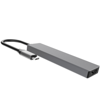 Adaptateur Type C 5-en-1 MARCH EXPO, mini station d'accueil avec 4K 60Hz, 2 USB 3.0, lecteur de cartes SD/TF, 100W PD pour MacBook Pro