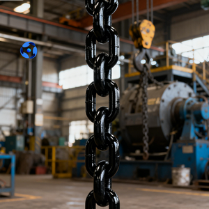 Chaîne de levage soudée de qualité industrielle 80, galvanisée, pour grue de levage, certifiée EN818 - Product Image 2