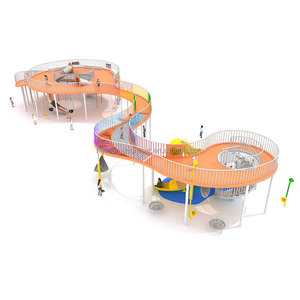 Tobogán creativo <span class=keywords><strong>de</strong></span> acero inoxidable para jardín <span class=keywords><strong>de</strong></span> infancia, combinación <span class=keywords><strong>de</strong></span> tobogán personalizado, equipo <span class=keywords><strong>de</strong></span> juego para exteriores - Product Image 1