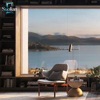 Ventana Fija de Aluminio, Fábrica de Ventanas, Vidrio Aislante Térmico Personalizado, Residencial Moderno