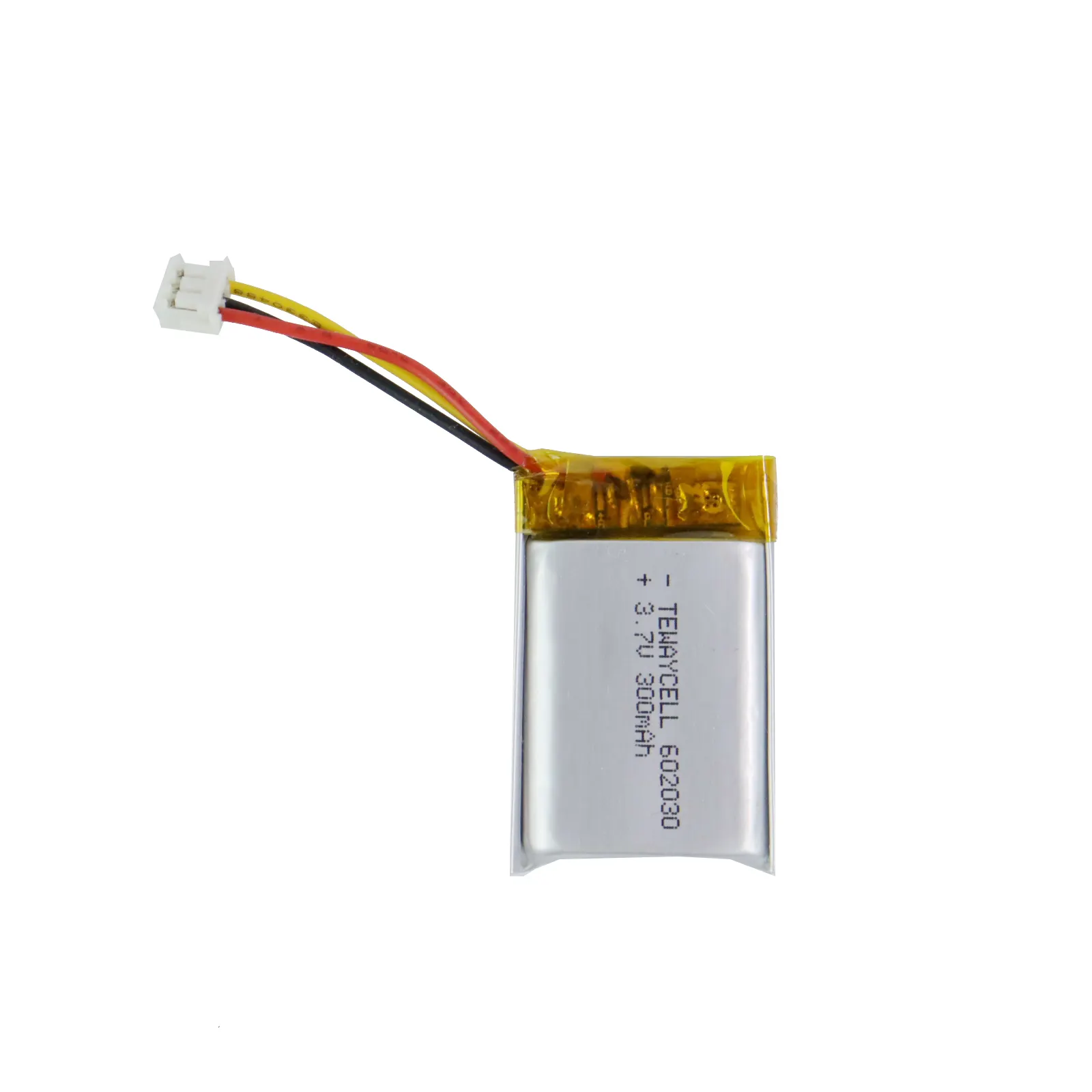 lithium polymer ion battery 602030 502030 300mah 3.7v with pcb and connector