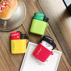 Étui de protection en silicone sans fil pour écouteurs Air-pods <span class=keywords><strong>1</strong></span> 2, design amusant en forme de briquet 3D - Product Image 2