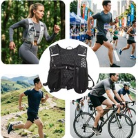 Sac de sport léger en nylon résistant à l'eau pour l'entraînement en salle de fitness, avec plusieurs poches et compartiment d'hydratation portable