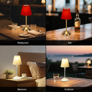 Gran oferta, lámpara de mesa decorativa para dormitorio de estudio moderno, atenuador táctil, brillo, lámpara de escritorio Led recargable inalámbrica - Product Image 6