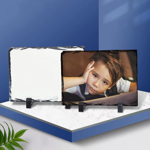 MD-09 personalizzabile in pietra fotografica in metallo ardesia sublimazione cornice per foto cuore Rock artigianato rettangolare personalizzato - Product Image 4