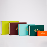 Boîte cadeau rigide en carton recyclable avec fermeture magnétique, impression personnalisée en gros, pour bijoux, cosmétiques, emballages de luxe