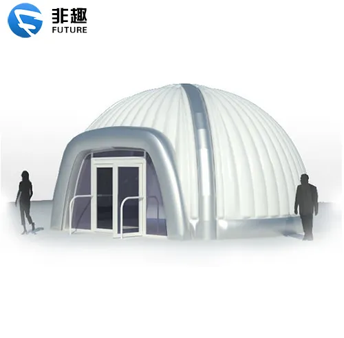 Tenda gonfiabile trasparente della cupola dell'aria del panno della maglia del PVC dei gonfiabili di pubblicità del partito di campeggio del fascio d'aria gigante all'aperto da vendere