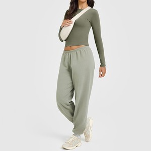 Women's Long Sleeve Yoga Top Solid Color Tight Fit Fitness Wear Autumn Winter Outdoor Sports Shirt - Product Image 3