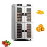 Energiebesparende grote commerciële voedseldroger met slim paneel, gedroogde vruchtenmachine voor groenten, fruit, vlees, zeevruchten, elektrische voeding