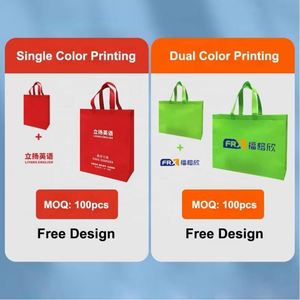 กระเป๋าผ้าสปันบอนด์แบบใช้ซ้ำได้สั่งทำได้ตามต้องการ Ww6356 ขายส่ง กระเป๋าช้อปปิ้งแบบไม่ถักทอ - Product Image 5