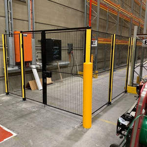 Valla Robótica 3D con Estructura de Acero, Aluminio y Madera, Ecológica y Duradera, Panel de Red de Seguridad para Aislamiento de Talleres, Postes de Valla para el Hogar, Puerta de Entrada - Product Image 1