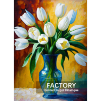 DIY Tulipe Diamant Peinture Couleur Art Beau Plein Diamant Mosaïque Point De Croix Kit Broderie Décoration De La Maison Artisanat Cadeau