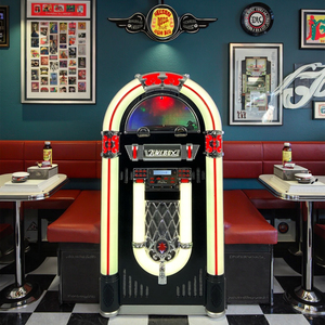 Style rétro numérique <span class=keywords><strong>Jukebox</strong></span> tourne-disque vinyle station de musique commerciale multifonctionnelle canal stéréo électronique grand public - Product Image 6