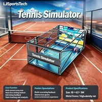 Immersiver Virtueller Sport-Tennis-Simulator AR-Projektion 5x5m Langlebiges Metall Umweltfreundlich Hochpräzises Training Unterhaltung