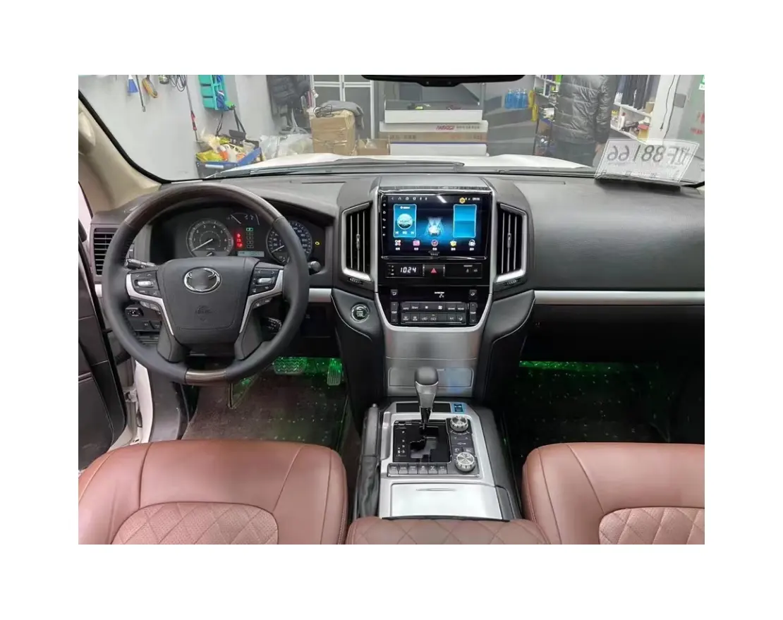 Land Cruiser Luxe Interieuraccessoires Nieuw Dashboard Middenconsole Lcd-Scherm Stuur Voor Toyota Land Cruiser Lc200