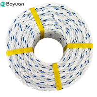Cordon en polyester en rouleau, 8/12 brins, pour amarrage marin, haute résistance, en Dacron, pour levage industriel