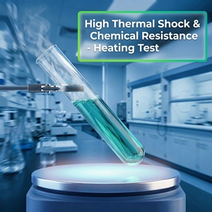 Tubos de Ensaio de Vidro com Fundo Redondo Transparente, Resistentes ao Calor, Borossilicato, para Armazenamento de Amostras, Suprimentos para Laboratório de Química e Experimentos Científicos - Product Image 5