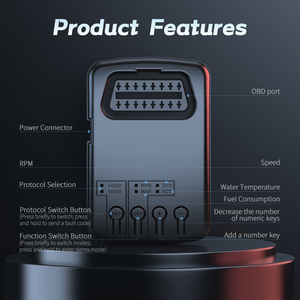Emulador de Señal OBD2 Profesional de 16 Pines para Pruebas de Desarrollo OBD2 - Product Image 1