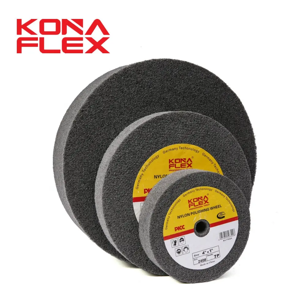 konaflex 4"-16" Non Woven Nylon Polishing Wheel Abrasive Polishing Wheel For metal&SS.ST