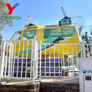 Divertido Atracción Giratoria para la Familia: Helicóptero Airbus Luminoso para Parques de Atracciones, Carnavales y Ferias al Aire Libre - Product Image 4