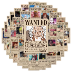Nouvelles 50 cartes classiques d'anime <span class=keywords><strong>One</strong></span> <span class=keywords><strong>Piece</strong></span> avec affiche de recherche de Luffy - Product Image 2