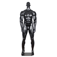 Meilleur prix réglable sans tête abstrait noir en fibre de verre Mannequin nouveau haute qualité réaliste sport Muscle mâle Mannequins