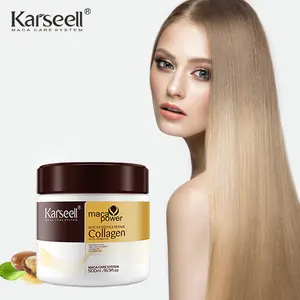 Karseell cabelo profissional alisando colágeno tratamento 500ml Organic Argan Oil máscara capilar