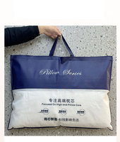 Hôtel king size oreiller poids élevé remplissage coton hilton oreiller 1000g avec sac oreiller en plumes pour dormir