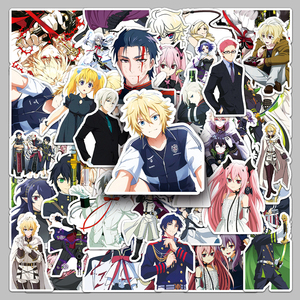 50 Pegatinas de Personajes del <span class=keywords><strong>Anime</strong></span> Japonés Seraph of the End, Calcomanías Personalizadas Impermeables para Decoración de Laptops - Product Image 1