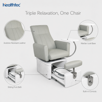 Fauteuil de pédicure professionnel double tension avec fonctions de pétrissage et de roulement, direct usine, OEM ODM acceptés