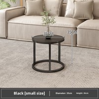 Table basse moderne de style européen pour petit appartement Table d'appoint en métal de luxe légère pour chambre à coucher et salon