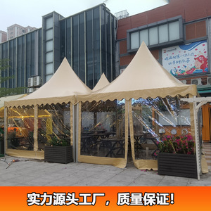 Wedding Party <b>Tent</b> 4x4m Aluminum Alloy Frame Oxford Fabric Waterproof Quick-Opening Outdoor Event <b>Canopy</b> - Product Image 4